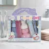 CLOUDYLIFE Cute Girl Hair Care Set with dispenser bottle, spray bottle, curling iron and comb portable styling combination details Picture
